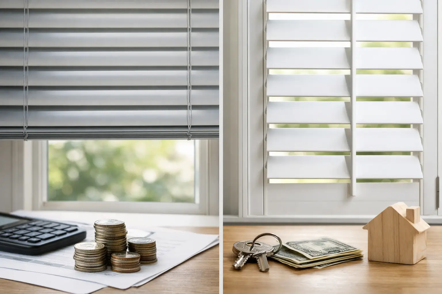 Price Difference Between Blinds and Shutters