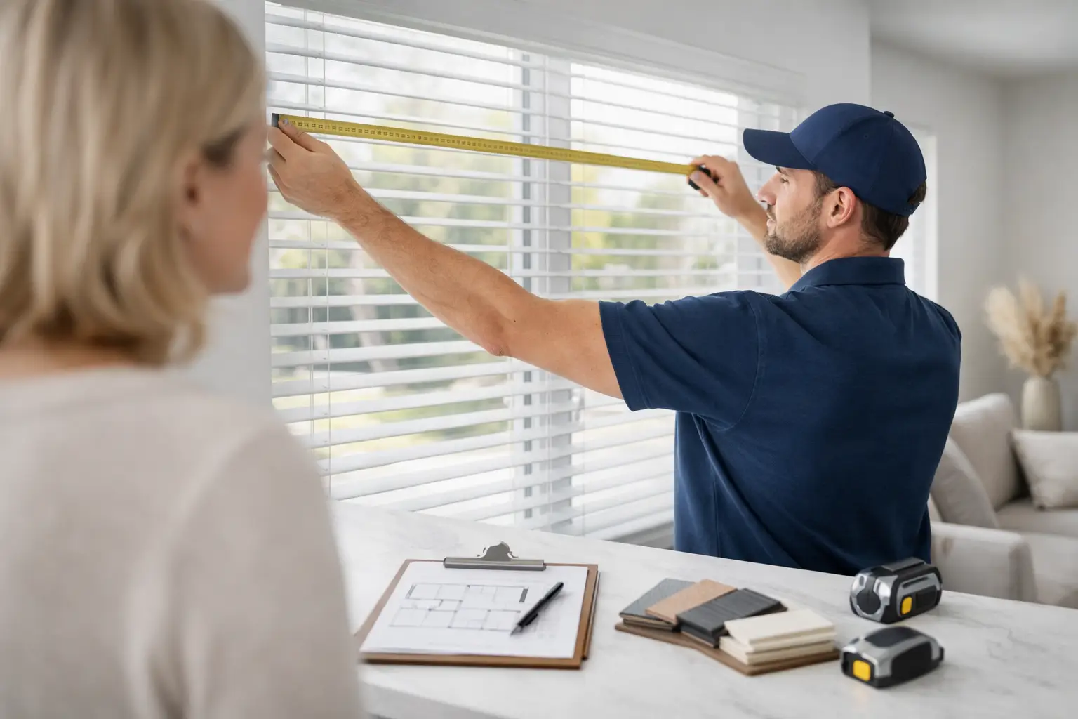 What a Free Blind Measuring Service Includes