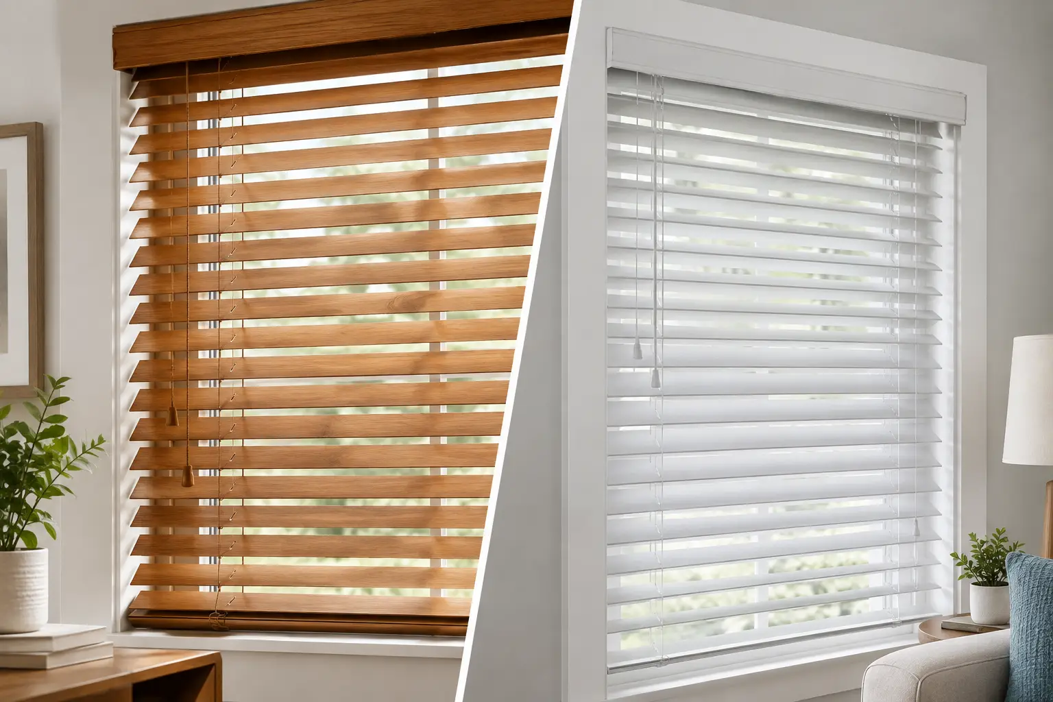 Wooden Blinds Versus Fauxwood Blinds Compared